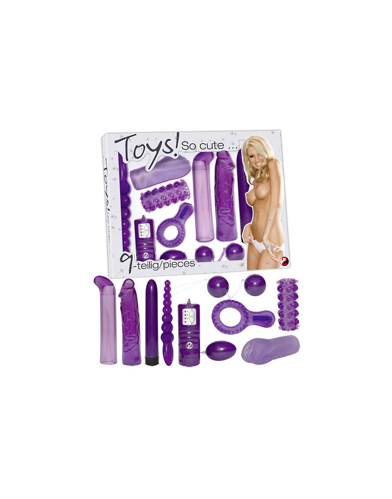 You2Toys - Lila szexmámor - vibrátoros készlet (9 részes)