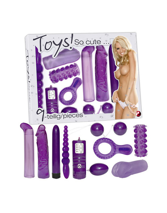 You2Toys - Lila szexmámor - vibrátoros készlet (9 részes)