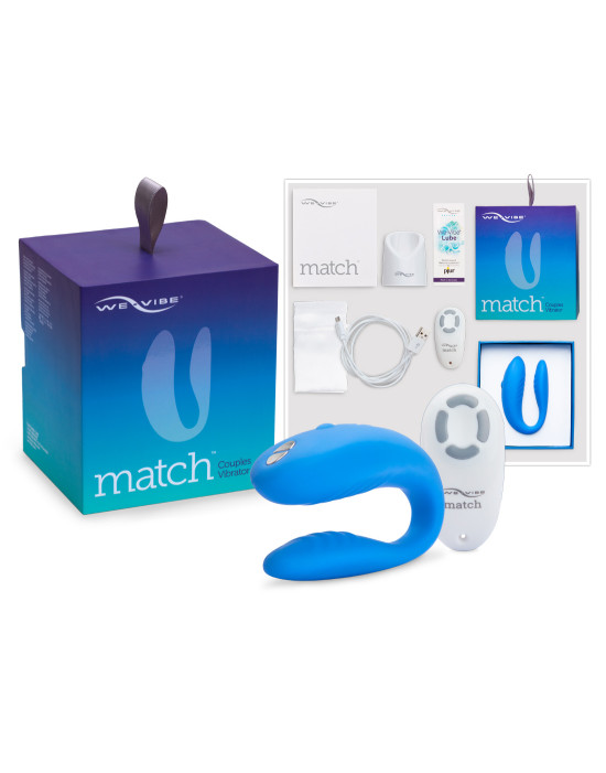 We-Vibe Match - vízálló, akkus párvibrátor (kék)