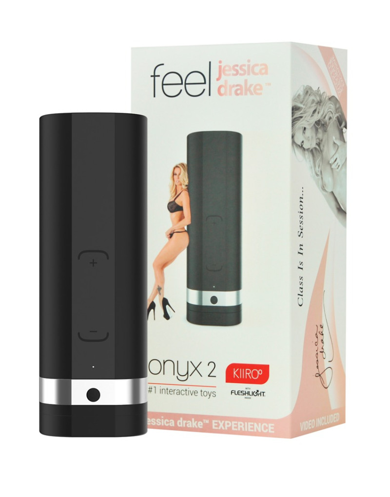 Kiiroo Onyx+ Jessica Drake Exp. - interaktív maszturbátor (fekete)