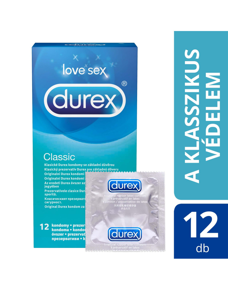 Durex Classic - óvszer (12db)