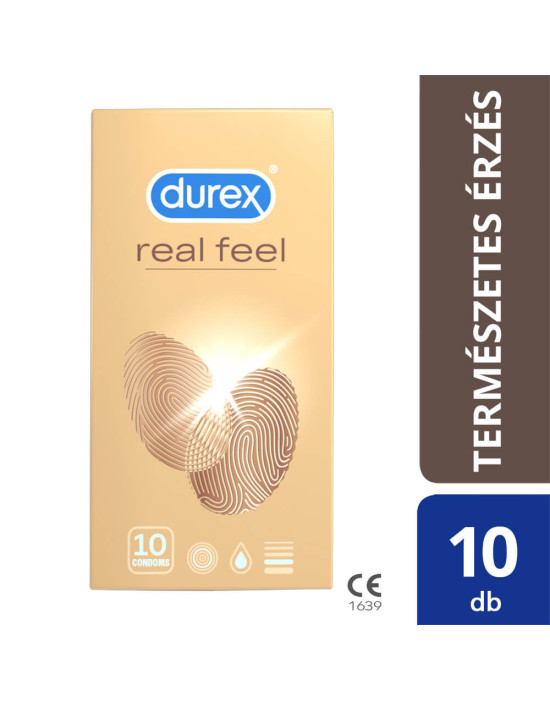 Durex Real Feel - latexmentes óvszer (10db)