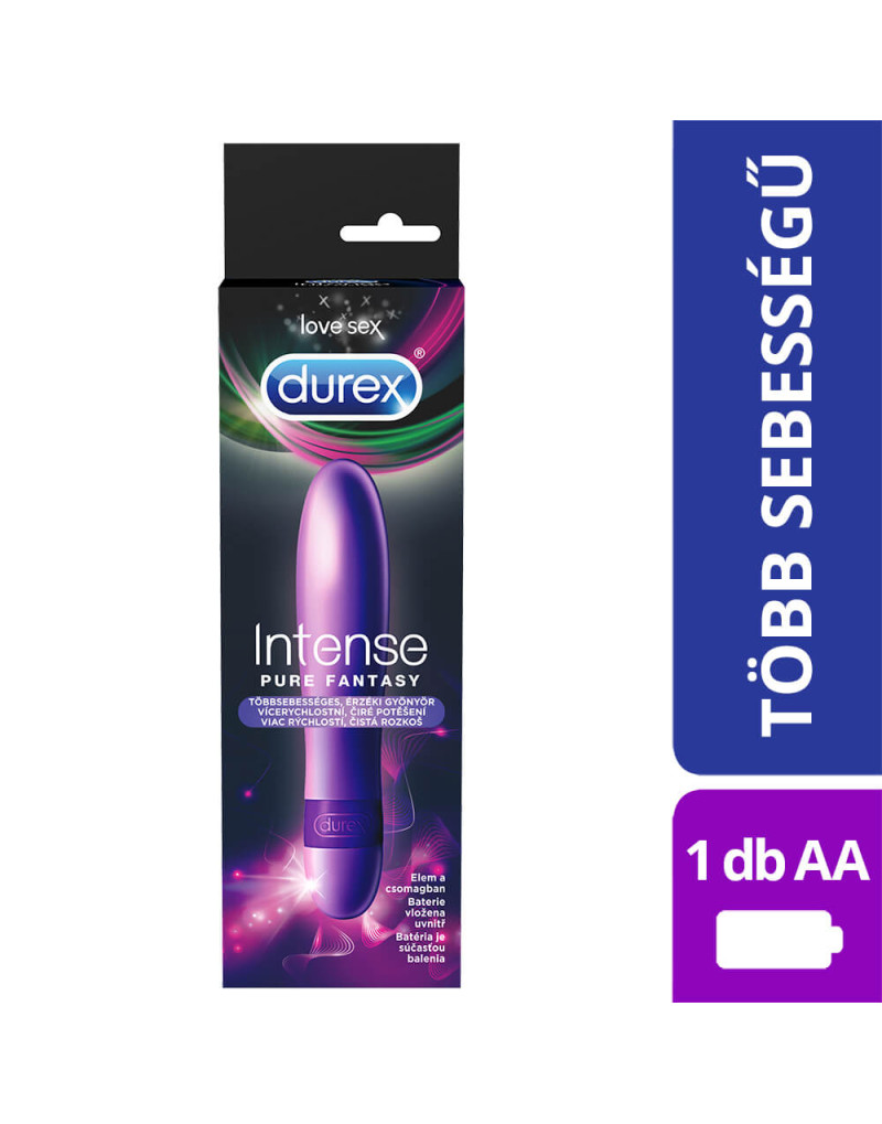 Durex Intense Pure Fantasy - rúdvibrátor (fehér) -