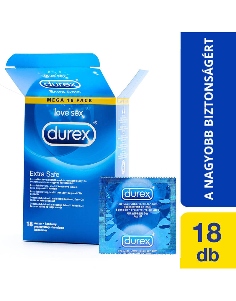 Durex Extra Safe - biztonságos óvszer (18db)