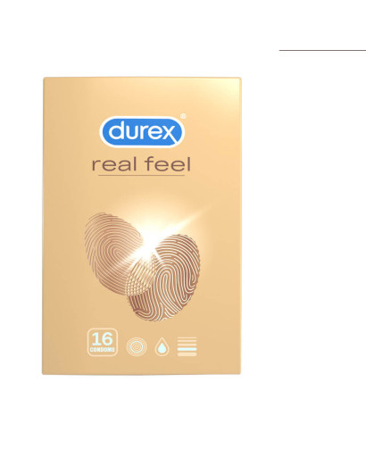 Durex Real Feel - latexmentes óvszer (16db)
