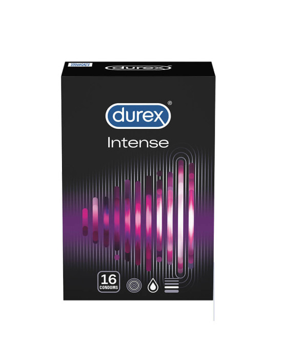 Durex Intense - bordázott és pontozott óvszer (16db)