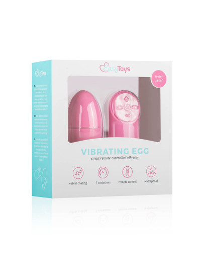 Easytoys - 7 ritmusú rádiós vibrációs tojás (pink)