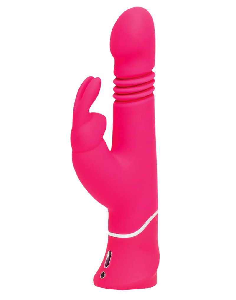 Happyrabbit Thrusting - akkus, csiklókaros lökő vibrátor (pink)