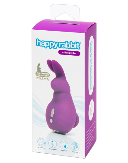 Happyrabbit Clitoral - vízálló, akkus nyuszis csiklóvibrátor (lila)