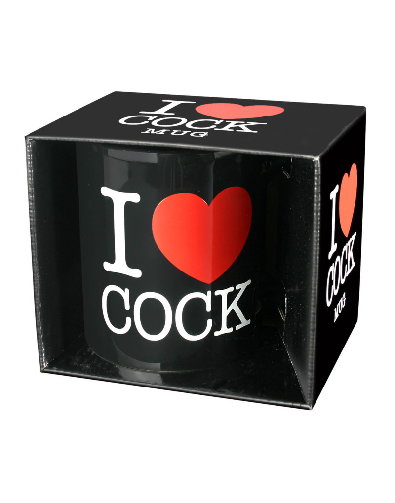 I Love Cock - bögre (fekete)