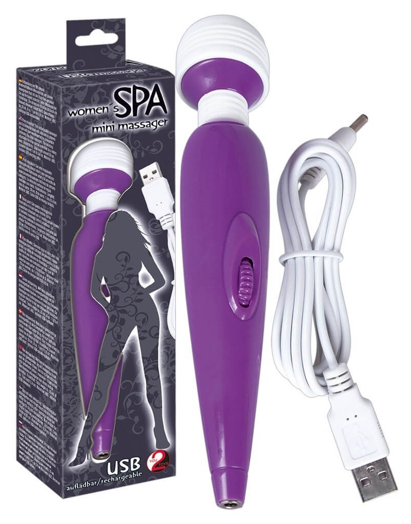 You2Toys - SPA Wand - akkus, masszírozó vibrátor (lila)