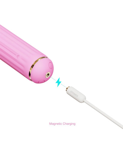 Magic Stick - vibrátor cserélhető csiklókarral (pink)