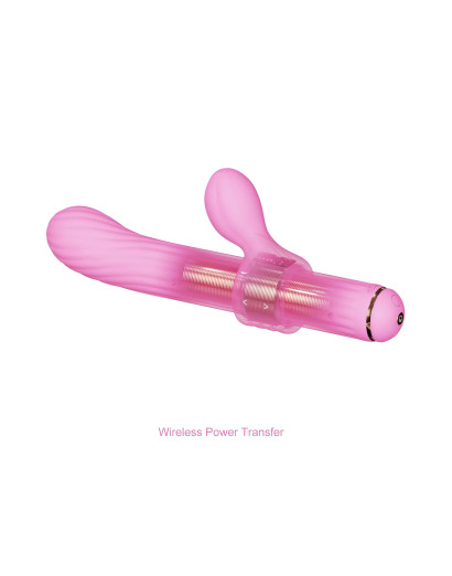 Magic Stick - vibrátor cserélhető csiklókarral (pink)