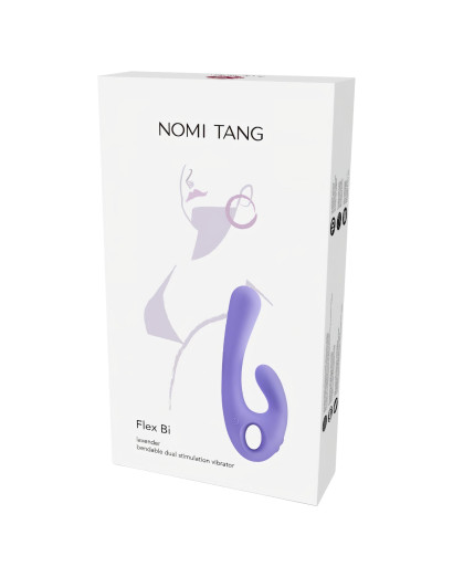 Nomi Tang Flex Bi - akkus, csiklókaros vibrátor (lila)