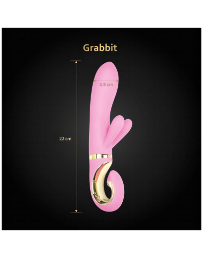 G-Vibe GRabbit - akkus, 3 motoros G-pont vibrátor (pink)