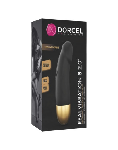 Dorcel Real Vibration S 2.0 - akkus vibrátor (fekete-arany)