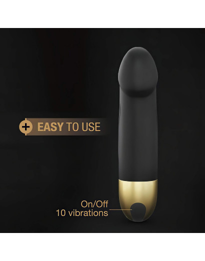 Dorcel Real Vibration S 2.0 - akkus vibrátor (fekete-arany)