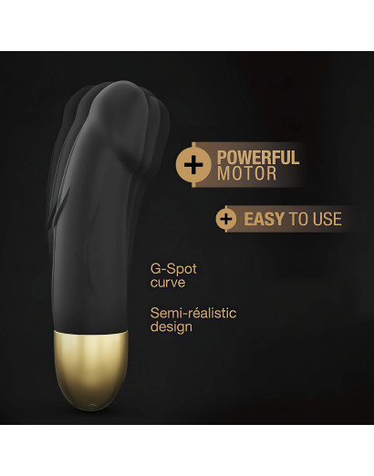 Dorcel Real Vibration S 2.0 - akkus vibrátor (fekete-arany)