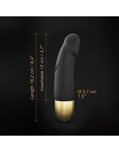 Dorcel Real Vibration S 2.0 - akkus vibrátor (fekete-arany)