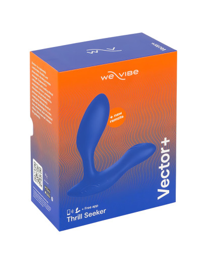 We-Vibe Vector+ - akkus, okos anál vibrátor (kék)