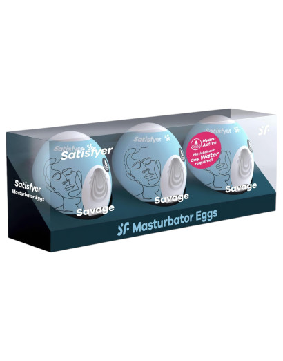 Satisfyer Egg Savage - maszturbációs tojás szett (3db)