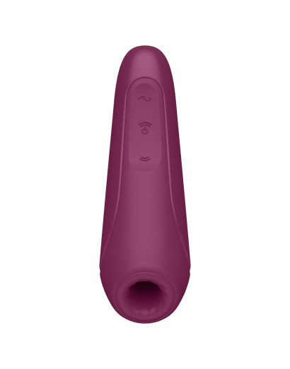 Satisfyer Curvy 1+ - okos léghullámos csiklóizgató (vörös)