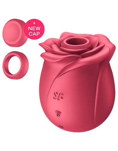 Satisfyer Pro 2 Rose Classic - akkus léghullámos csiklóizgató (piros)