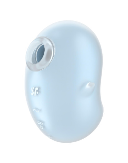 Satisfyer Cutie Ghost - akkus, léghullámos csiklóizgató (kék)