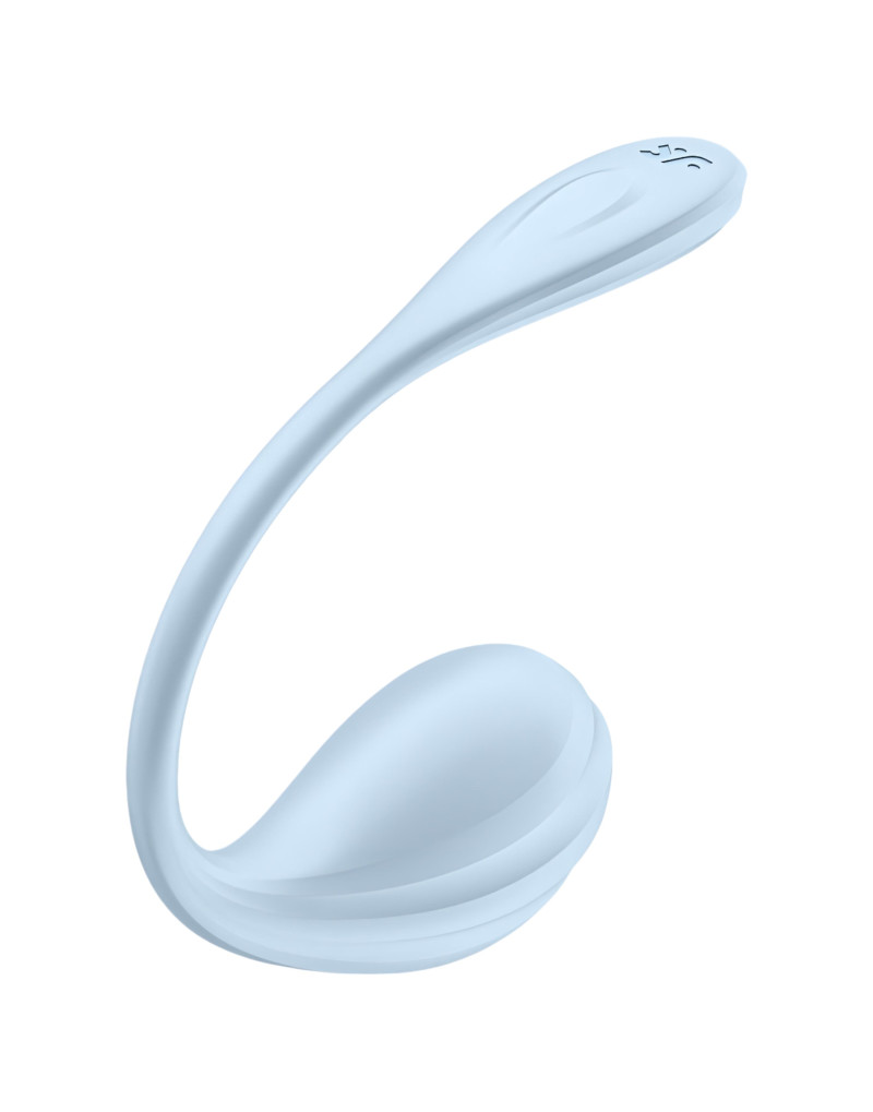 Satisfyer Smooth Petal - okos vibrációs tojás (kék)