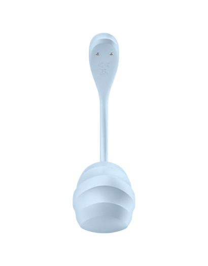 Satisfyer Smooth Petal - okos vibrációs tojás (kék)