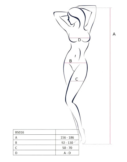 Passion BS016 - minimalista necc szett (piros) - S-L