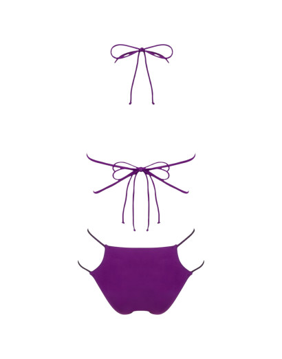 Obsessive Balitta - fényes, nyakpántos bikini (lila)