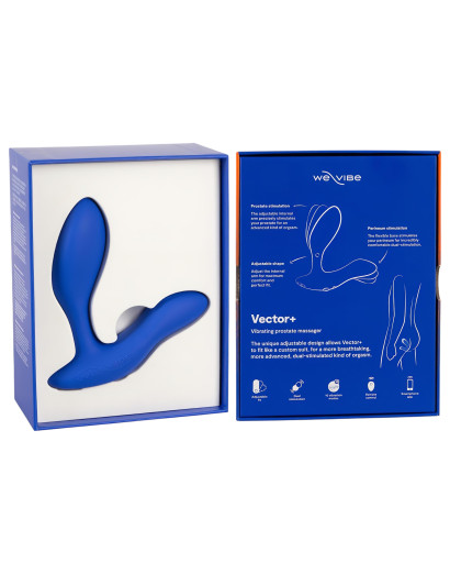 We-Vibe Vector+ - akkus, okos anál vibrátor (kék)