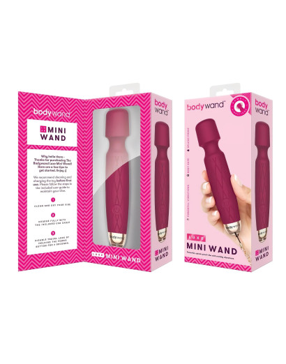 Bodywand Luxe - akkus, mini masszírozó vibrátor (sötétpink)