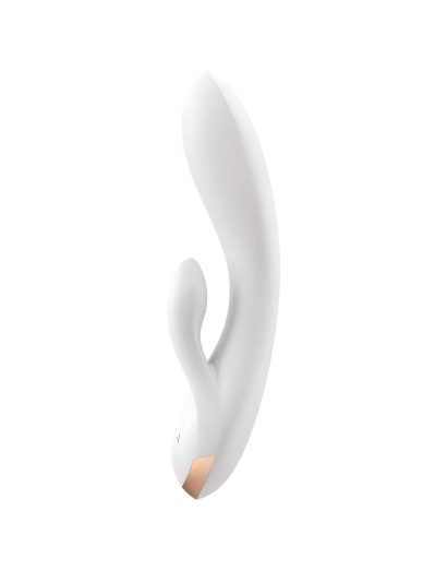 Satisfyer Double Flex - okos, dupla csiklókaros vibrátor (fehér)