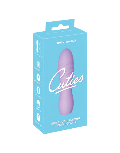 Cuties Mini 3 - akkus, vízálló, spirális vibrátor (lila)