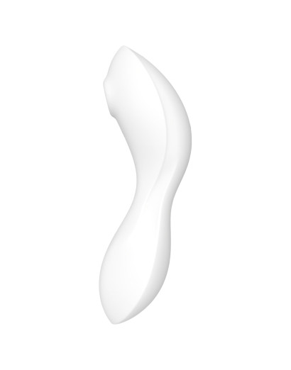 Satisfyer Curvy Trinity 5+ - okos léghullámos 2in1 vibrátor (fehér)