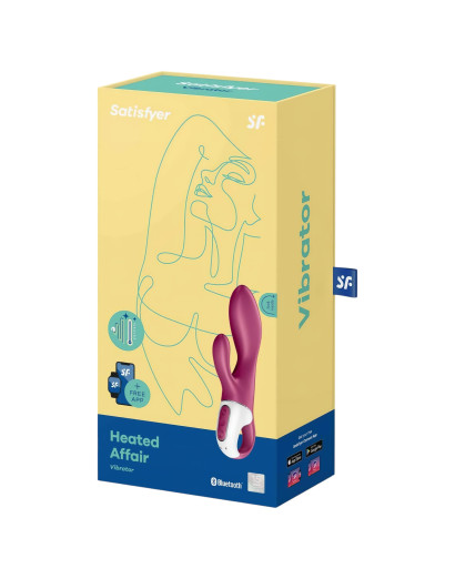 Satisfyer Heated Affair - melegítő, csiklókaros vibrátor (piros)