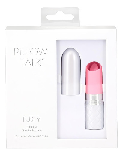 Pillow Talk Lusty - akkus, nyelves rúdvibrátor (pink)