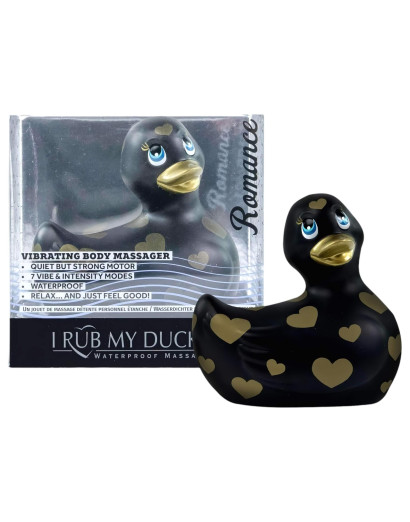 My Duckie Romance 2.0 - kacsa vízálló csiklóvibrátor (fekete-arany)