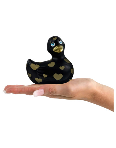 My Duckie Romance 2.0 - kacsa vízálló csiklóvibrátor (fekete-arany)