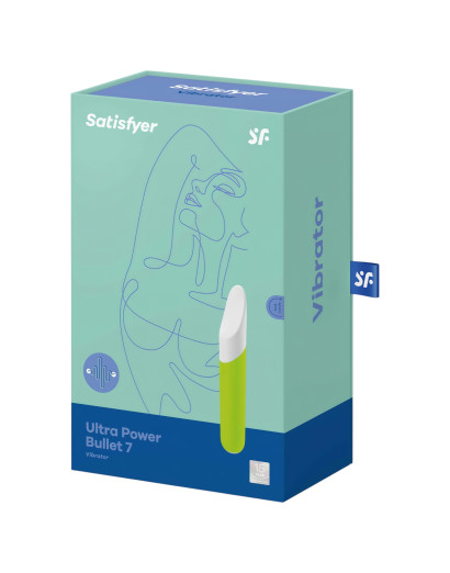 Satisfyer Ultra Power Bullet 7 - vízálló csiklóvibrátor (zöld)