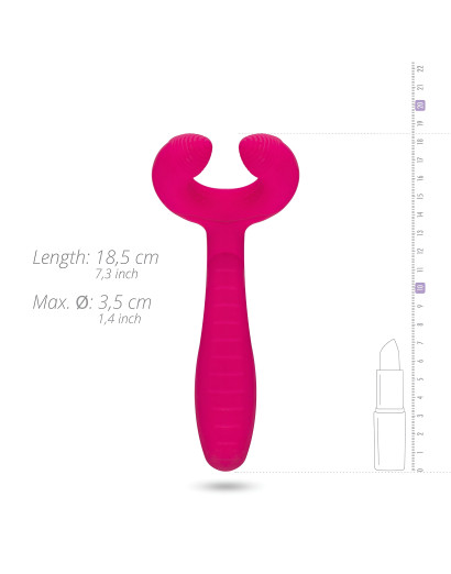 Easytoys Couple - akkus, vízálló párvibrátor (pink)