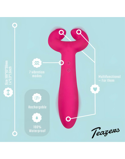 Easytoys Couple - akkus, vízálló párvibrátor (pink)