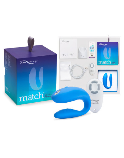 We-Vibe Match - vízálló, akkus párvibrátor (kék)