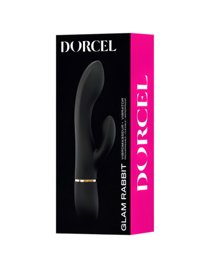 Dorcel Glam Rabbit - akkus, csiklókaros vibrátor (fekete)