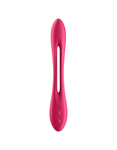 Satisfyer Elastic Joy - akkus, flexibilis párvibrátor (piros)