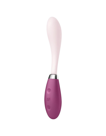 Satisfyer G-Spot Flex 3 - akkus G-pont vibrátor (pink-bordó)