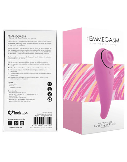 FEELZTOYS Femmegasm - akkus 2in1 csiklóvibrátor (pink)