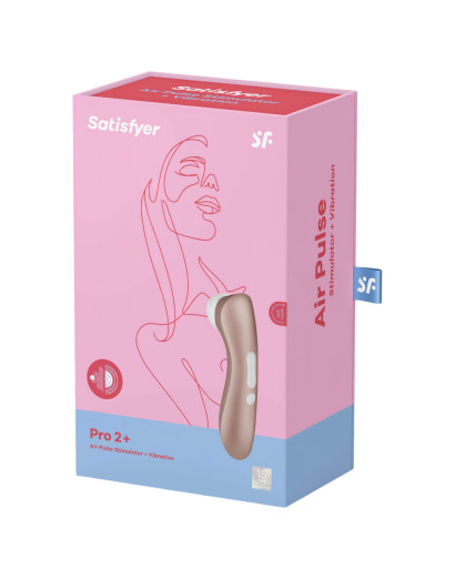 Satisfyer Pro 2+ - akkus csiklóizgató vibrátor (barna)